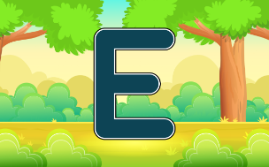 Letter E